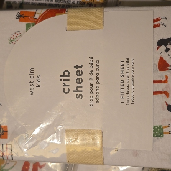 ❤️BUY 2 GET 1 FREE Santa's Workshop Crib Fitted Sheet, Retail Price $45.00US - Picture 8 of 10